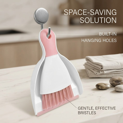 Buplyna Mini Dustpan and Brush Set: Versatile Cleaning Tool for Keyboards, Desktop, Pet Areas, and Home Essentials